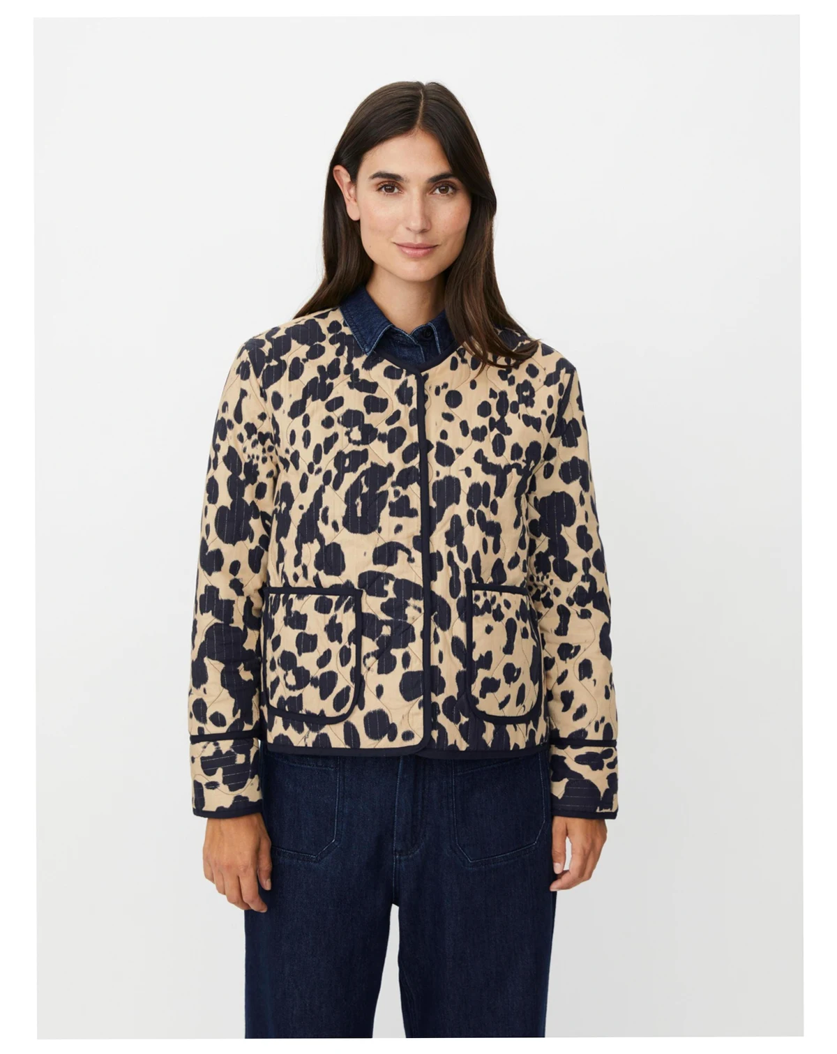 Women's Javira Long Sleeve Animal Print Jacket