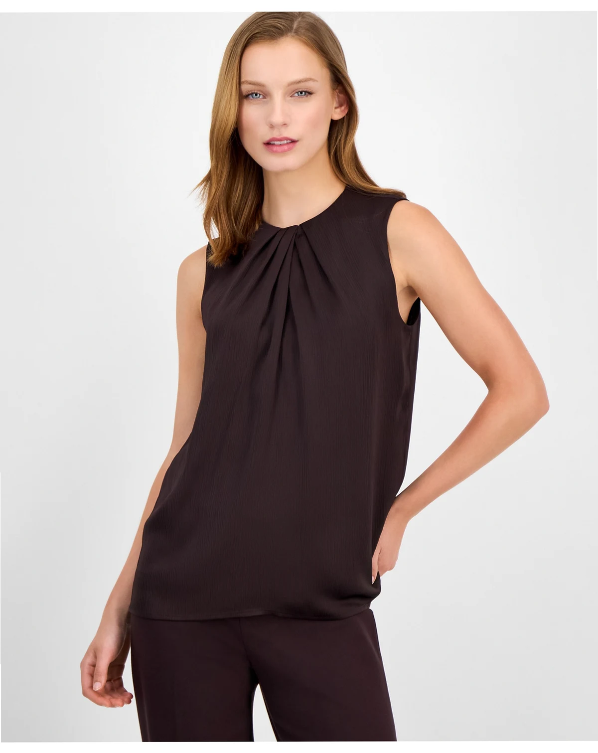 Women's Twist-Neck Sleeveless Top