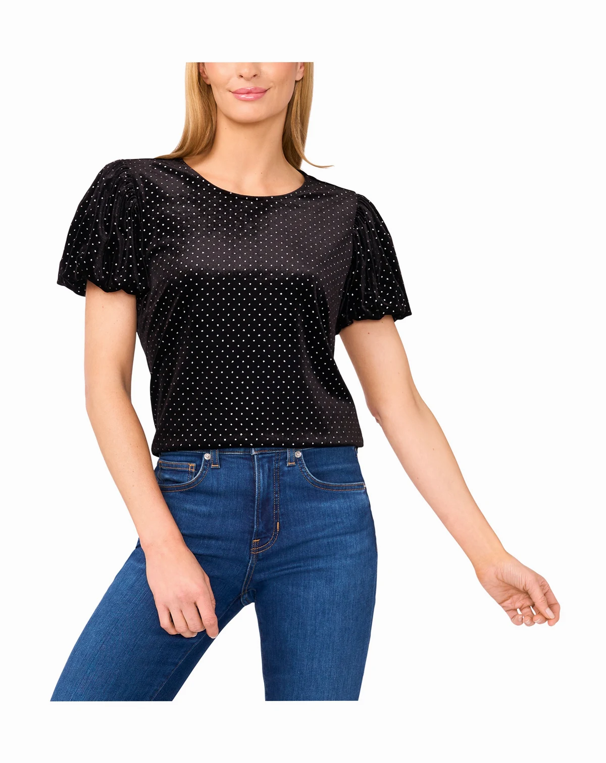 Women's Bubble Sleeve Knit Top