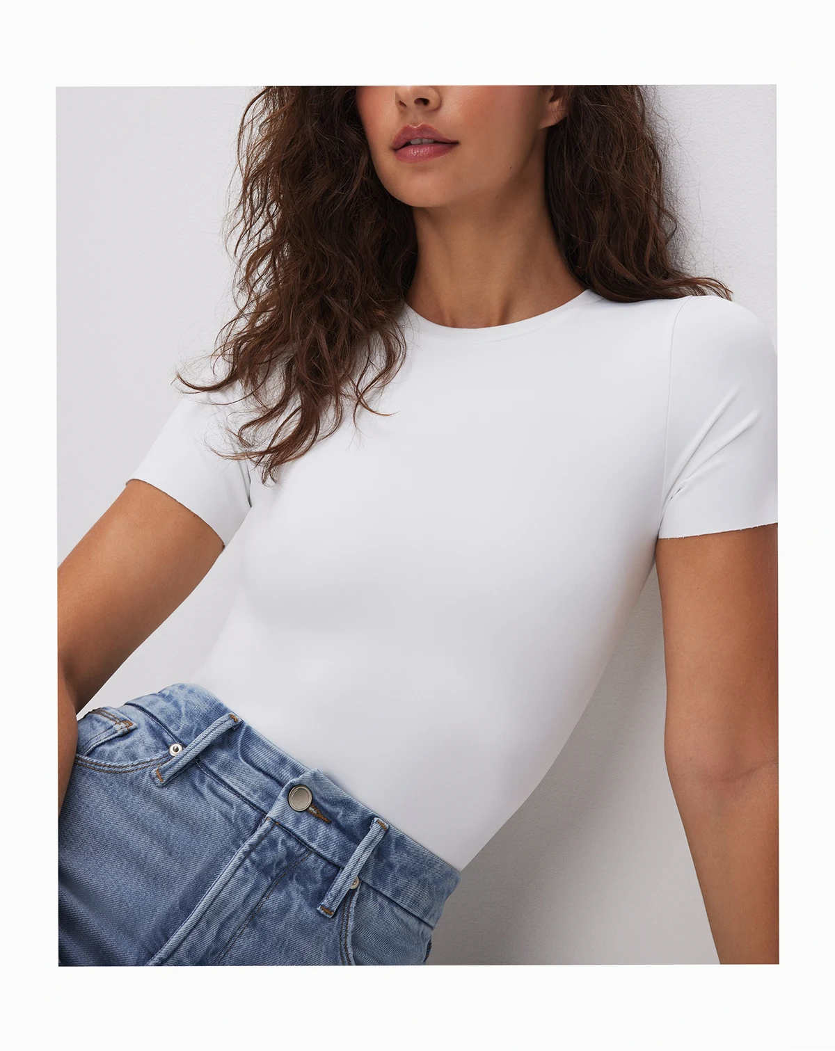 Sculpting Crewneck Short-Sleeve Bodysuit, Regular & Plus Size