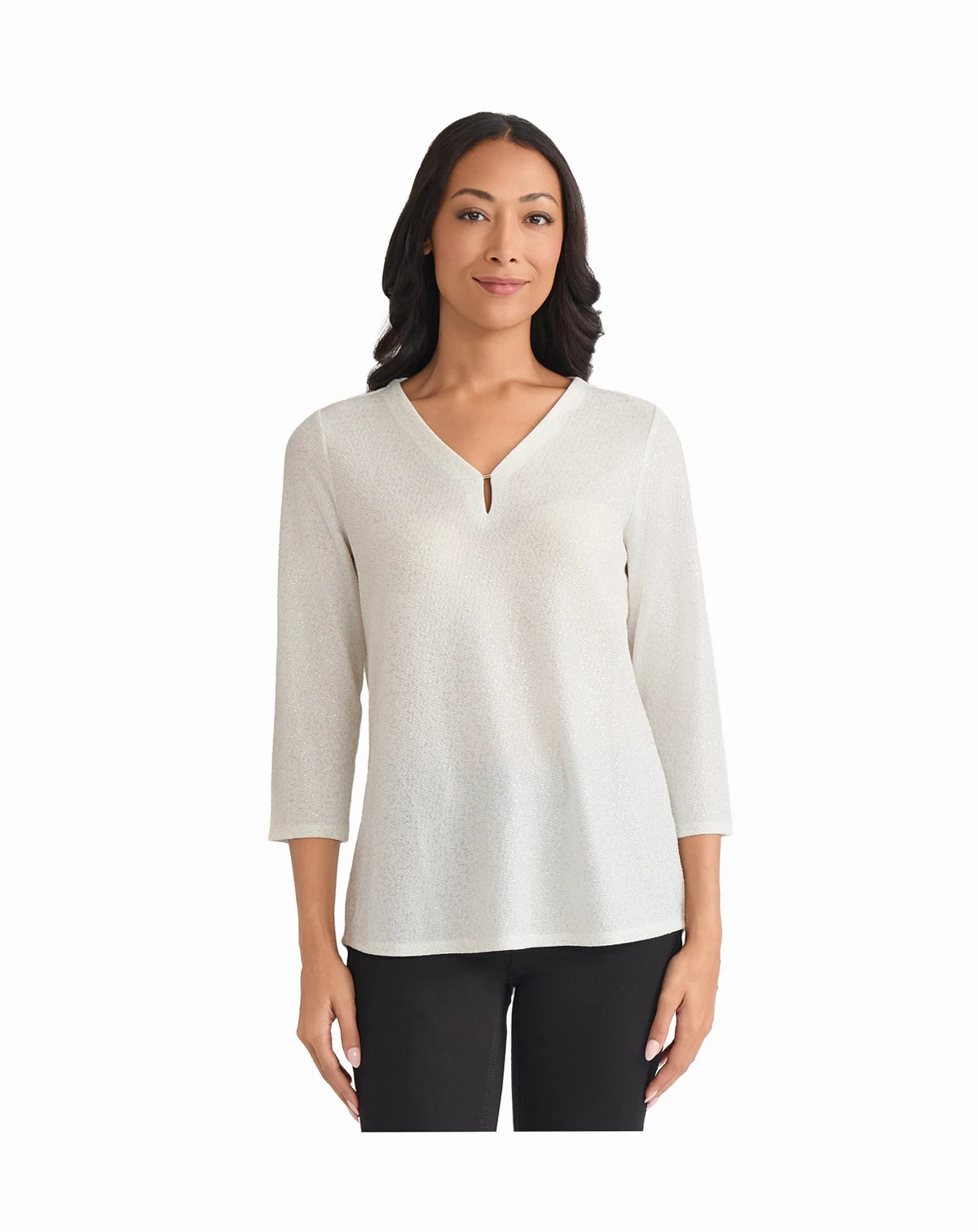 Women's Leopard Dew Drop V-Neck Top
