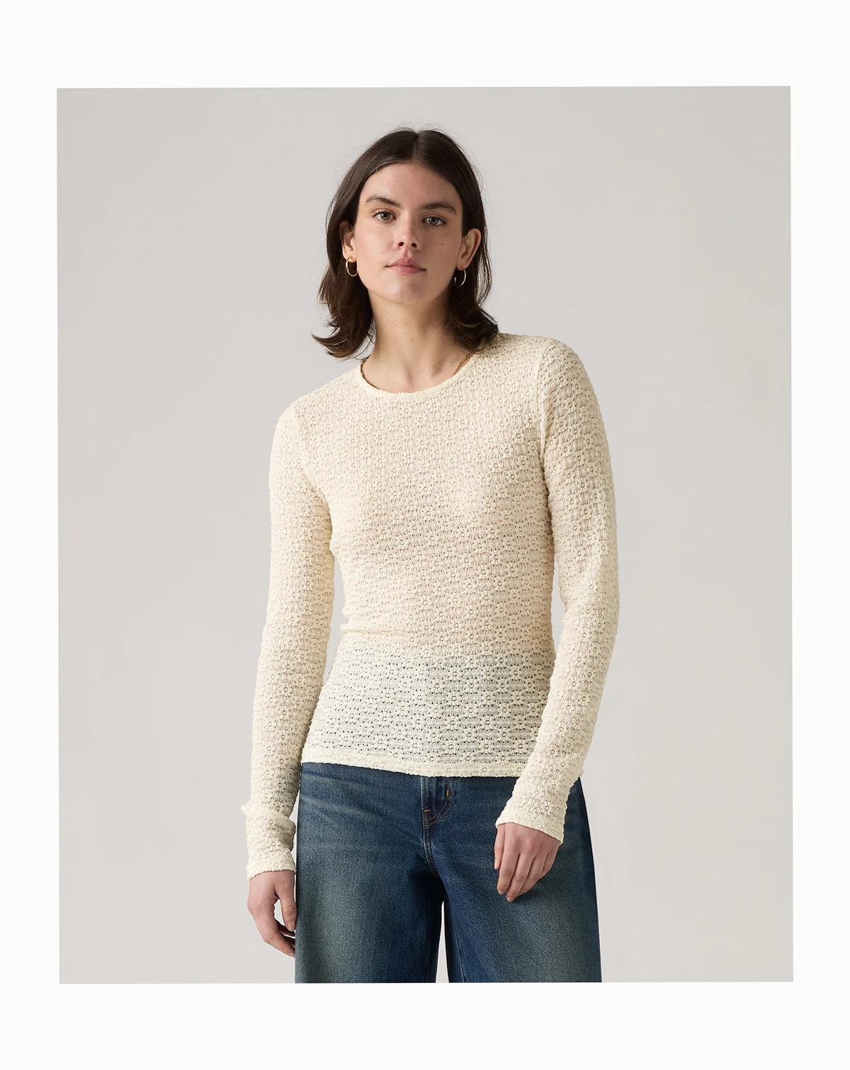 Premium Women's Anika Crewneck Long Sleeve Top