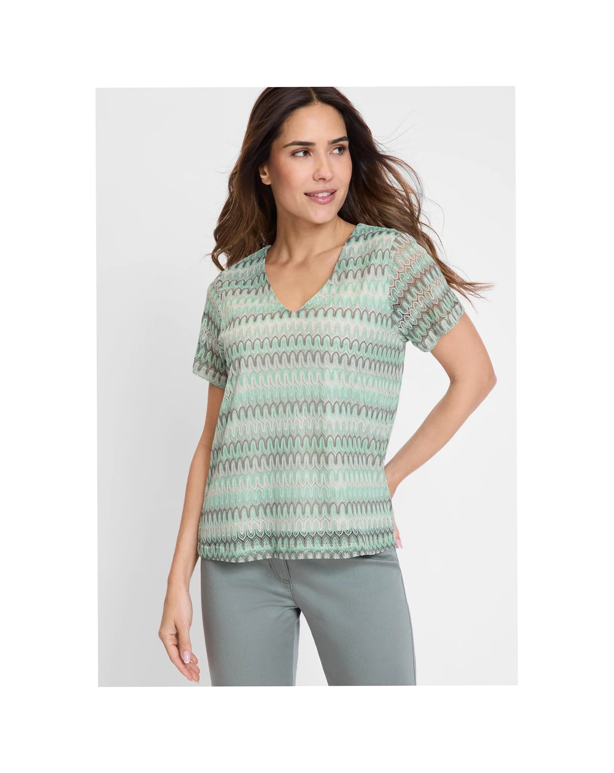Women's Vibrant Lace T-Shirt