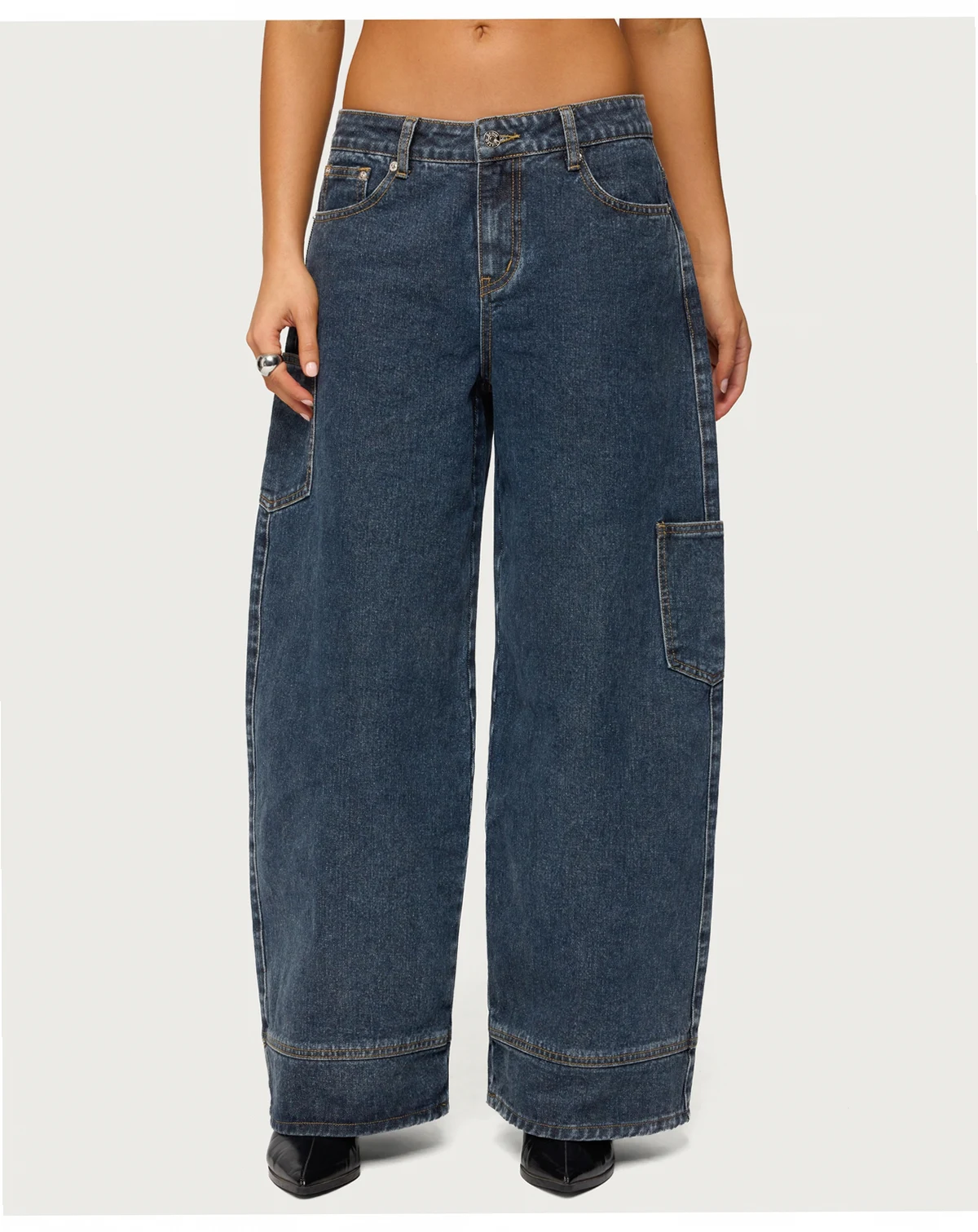 Women's Nea Pocket Low Rise Baggy Jeans