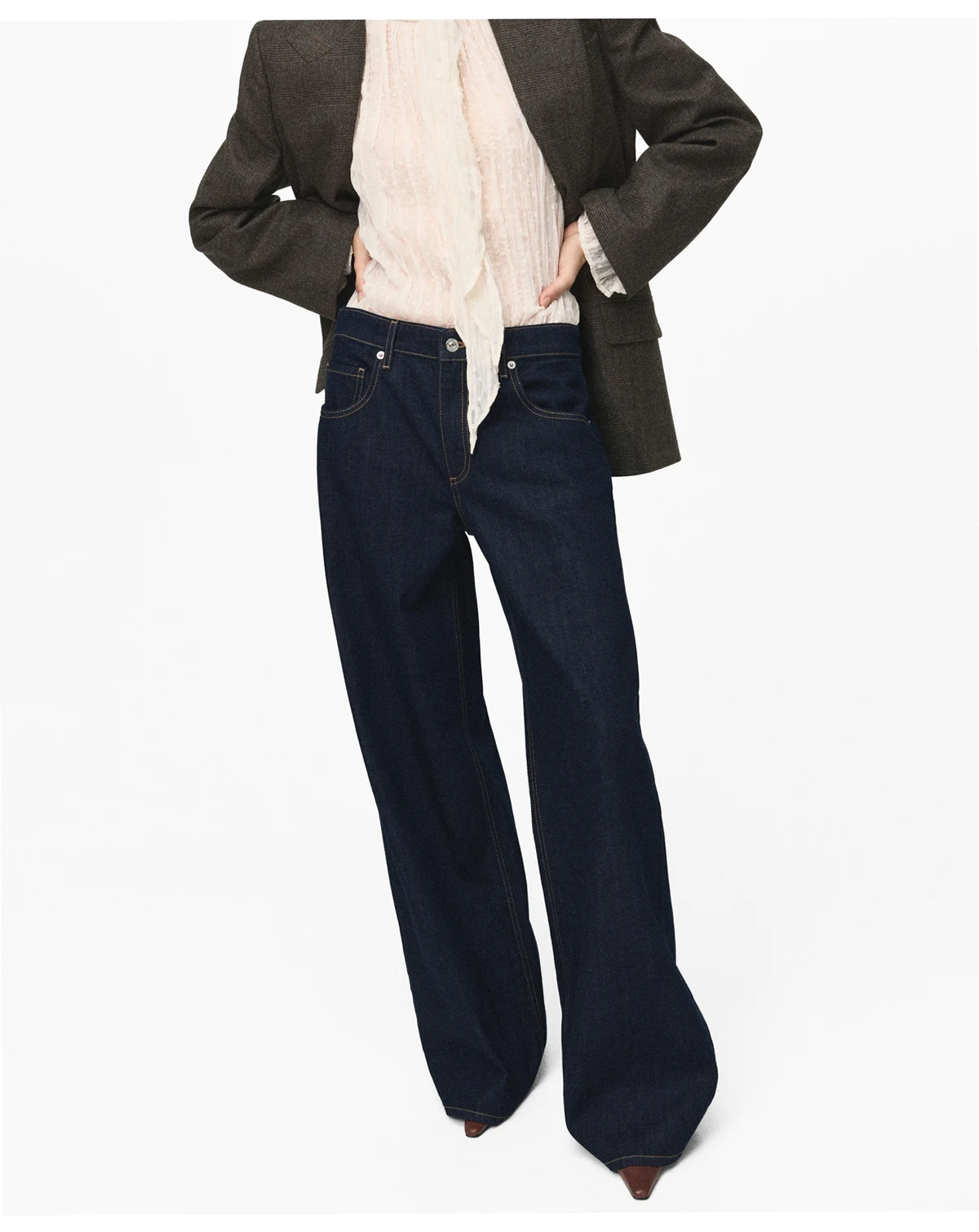 Women's Low-Rise Wide Leg Jeans