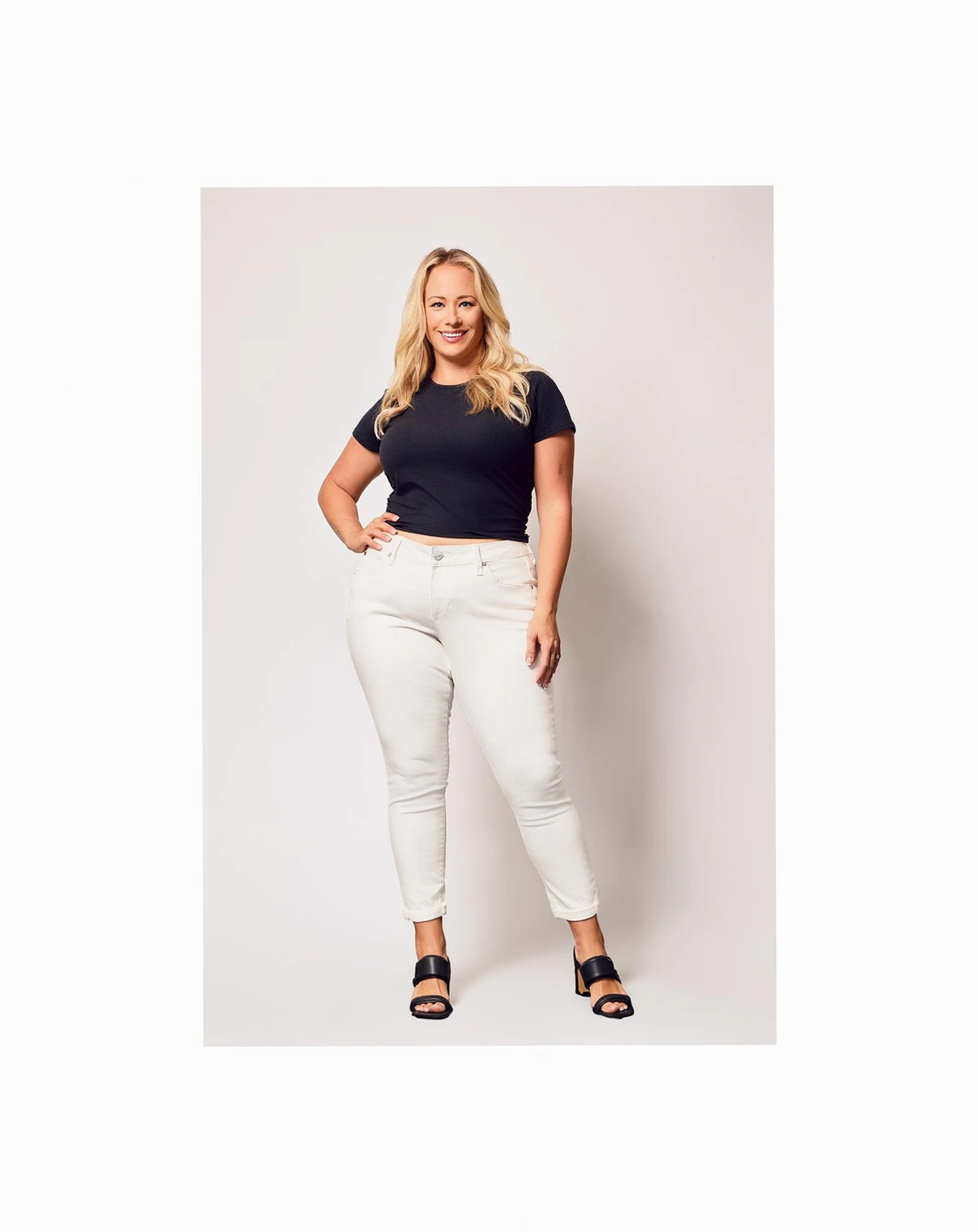 Plus Size Mid Rise Boyfriend Pants