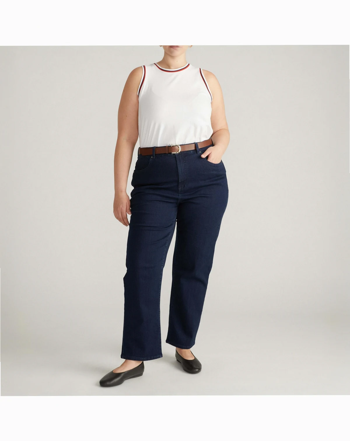 Plus Size Ella High Rise Straight Leg Jeans