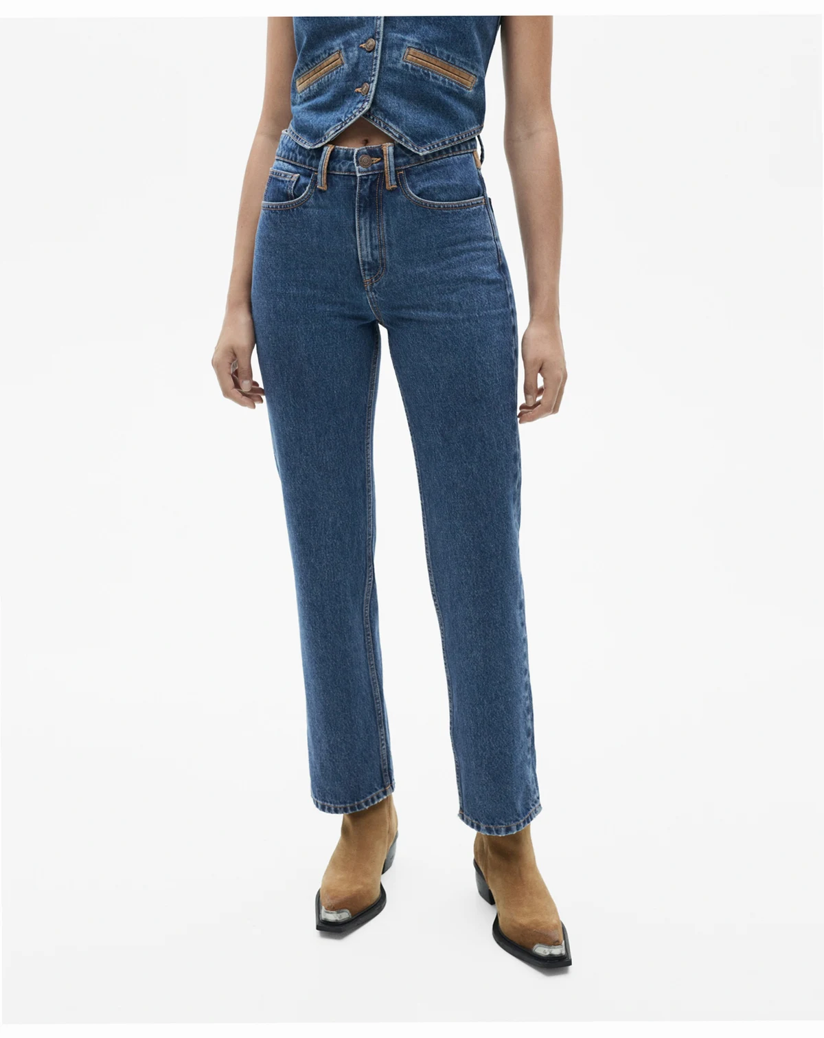 Women's Contrast Details Bannack Jeans