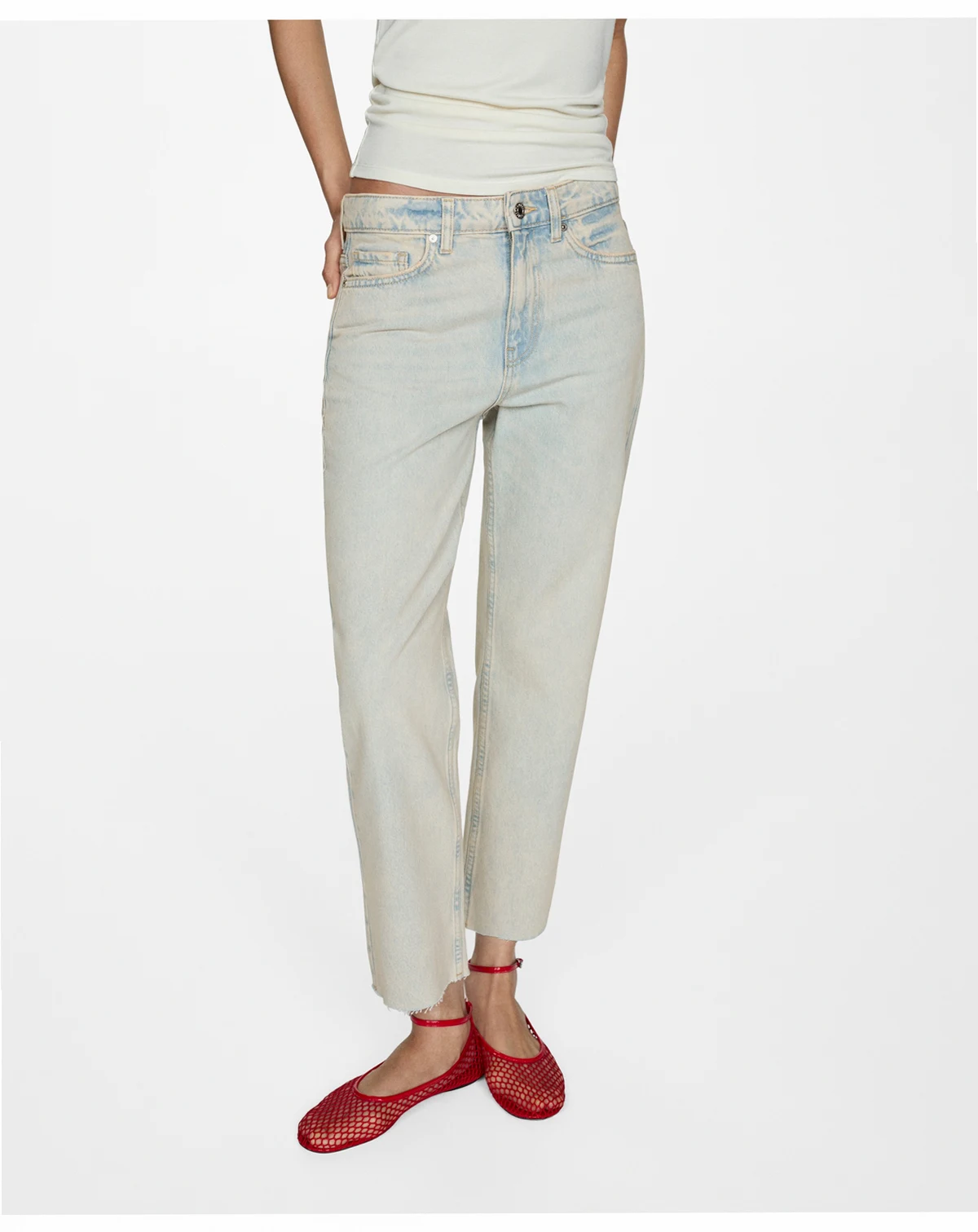 Women's Straight-Fit Cropped Jeans