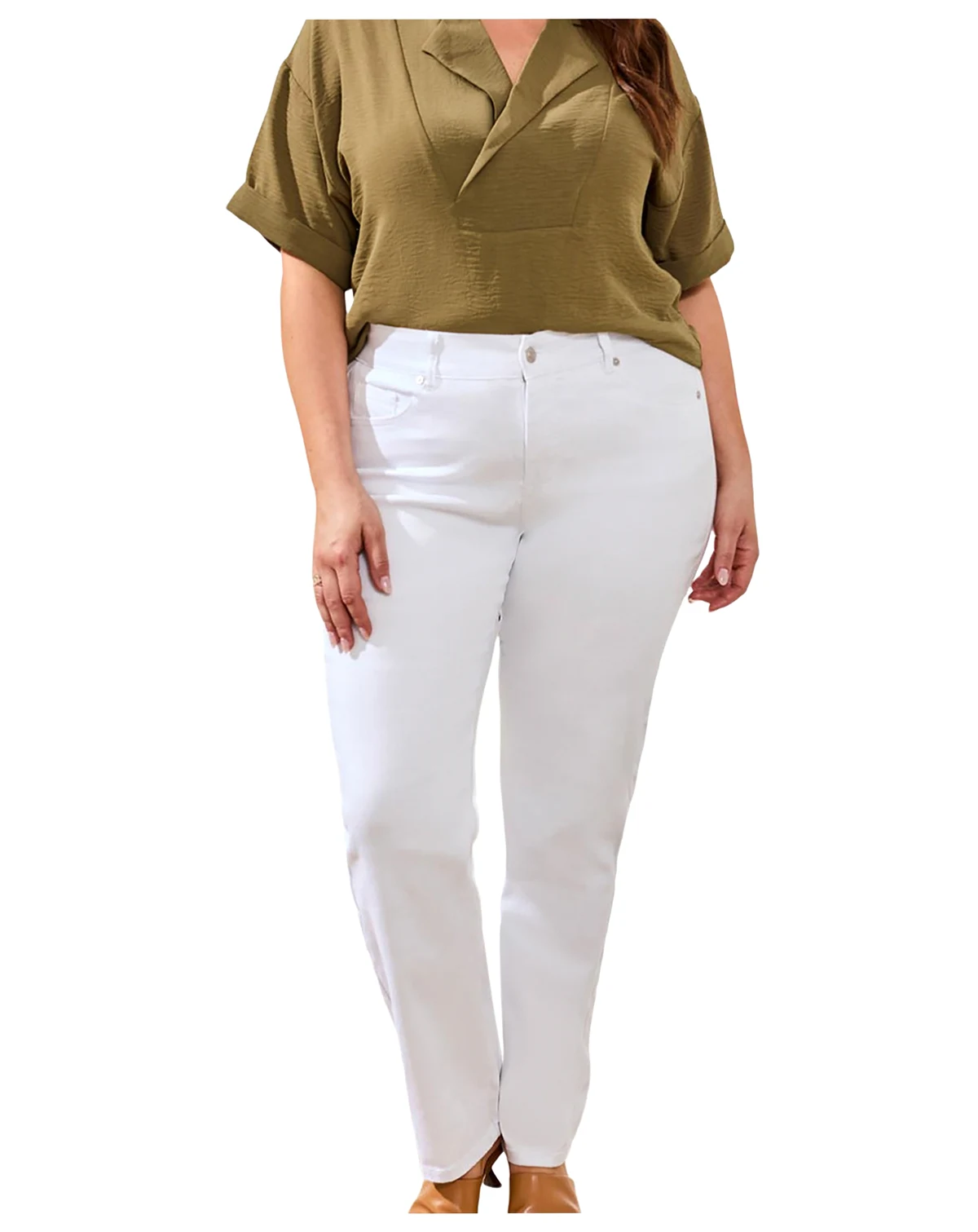 Plus Size Sophia Curvy Straight Leg Jeans