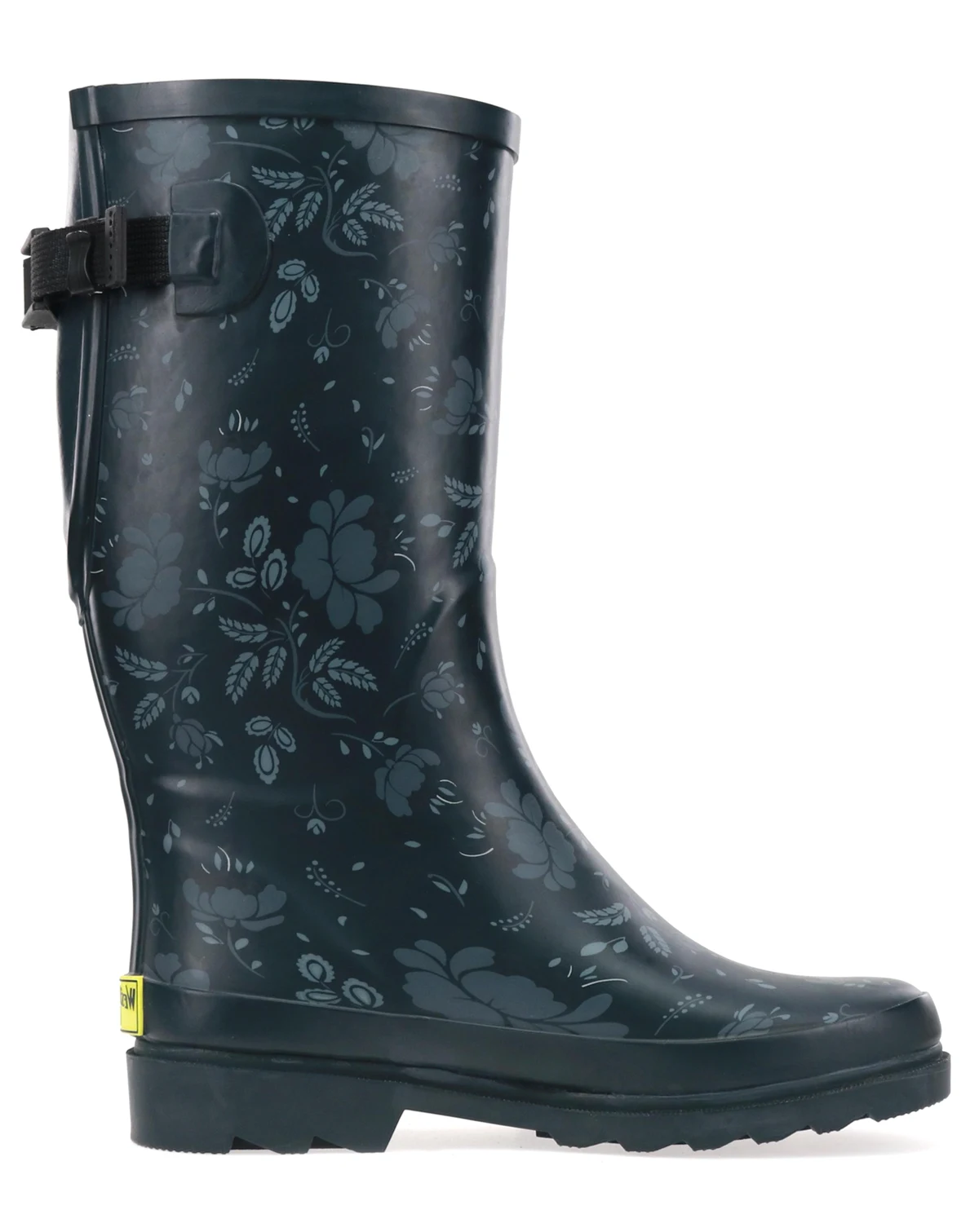 Women's Floral Adjustable Calf Rain Boot