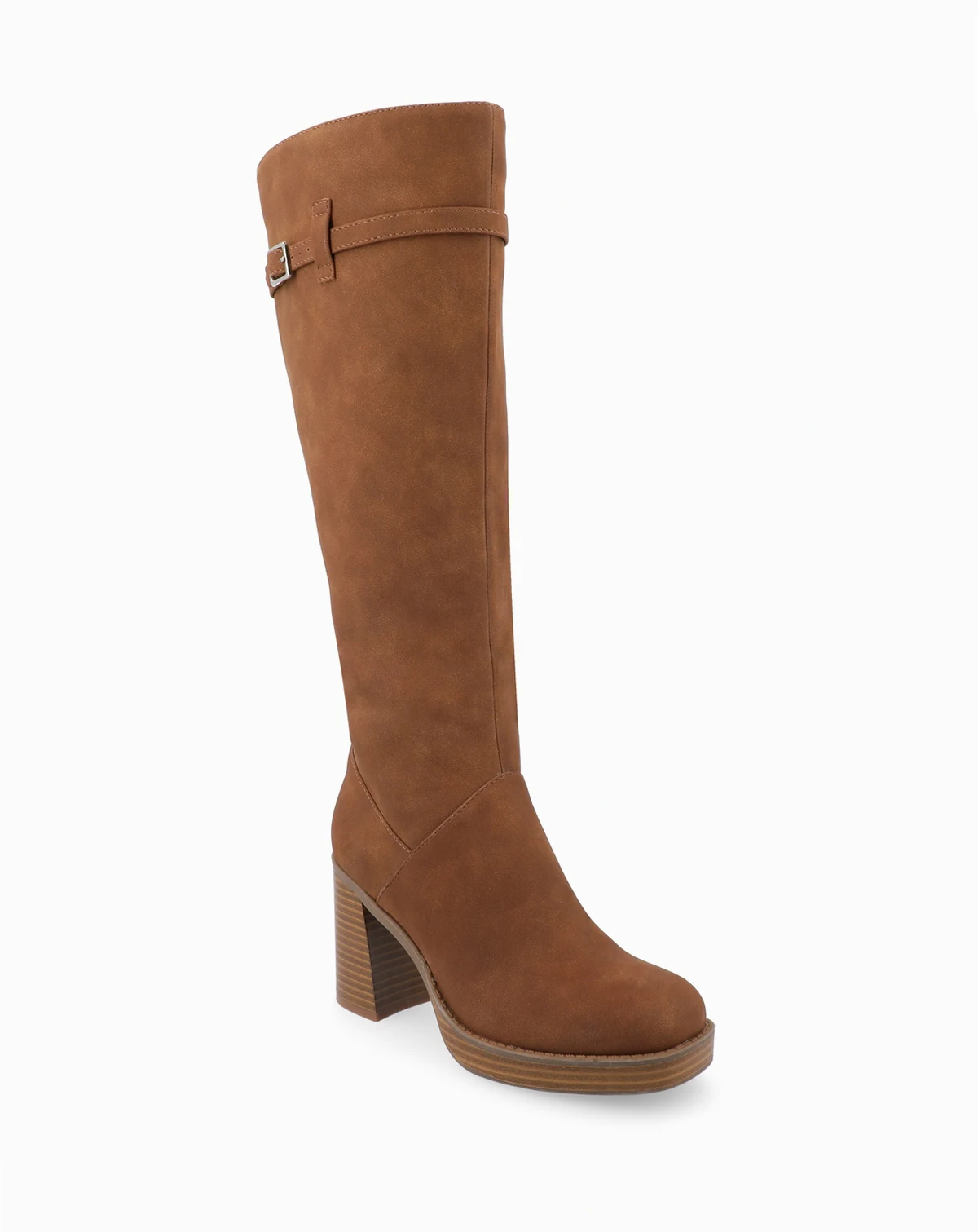 Women's Letice Square Toe Platform Knee High Boots