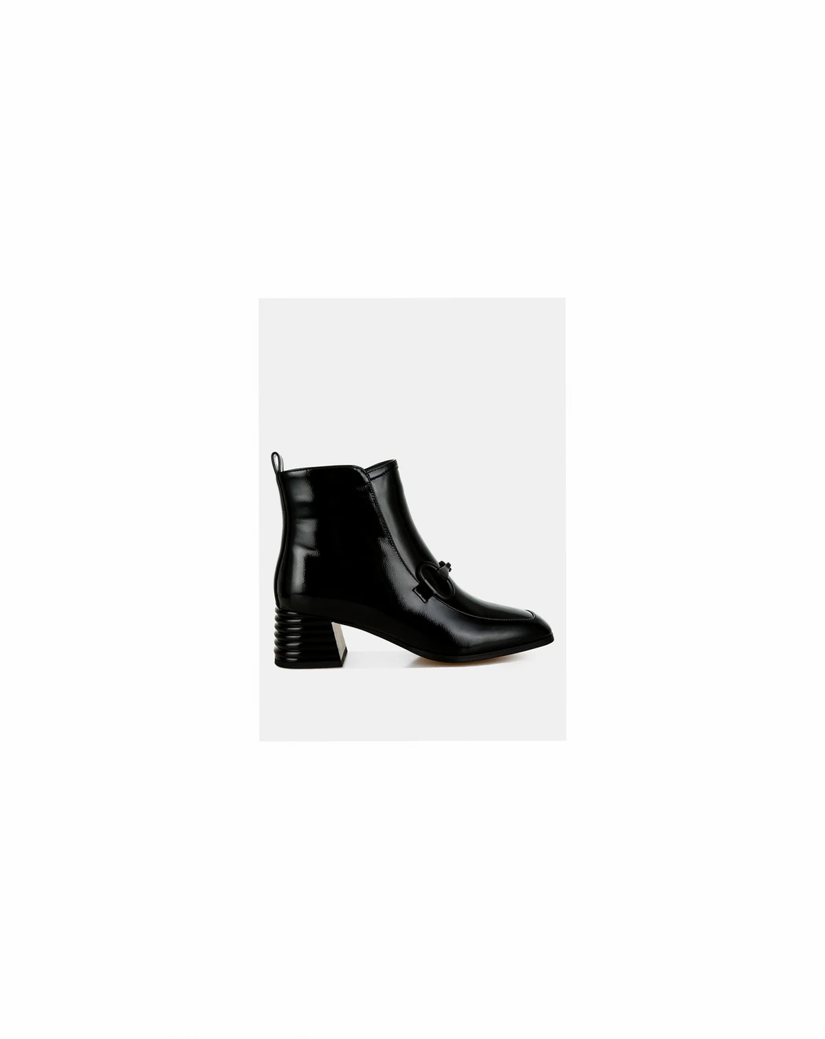 Womens Algol Textured Block Heel Ankle Boots