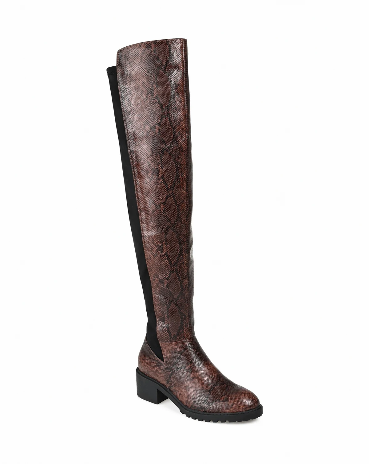 Women's Aryia Extra Wide Calf Over The Knee Lug Sole Boots