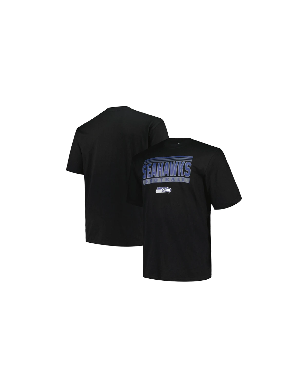 Men's Black Seattle Seahawks Big Tall Pop T-Shirt