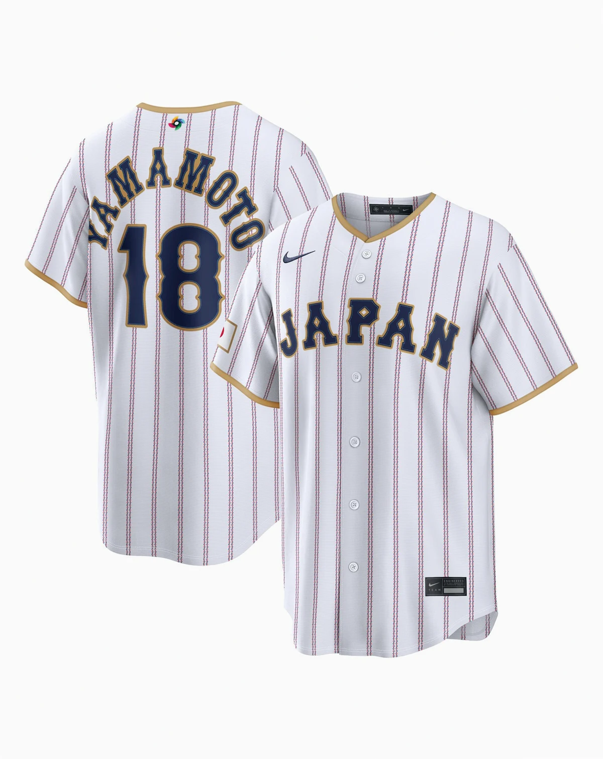 Men's Yoshinobu Yamamoto White Japan Baseball 2026 World Baseball Classic Stadium Jersey