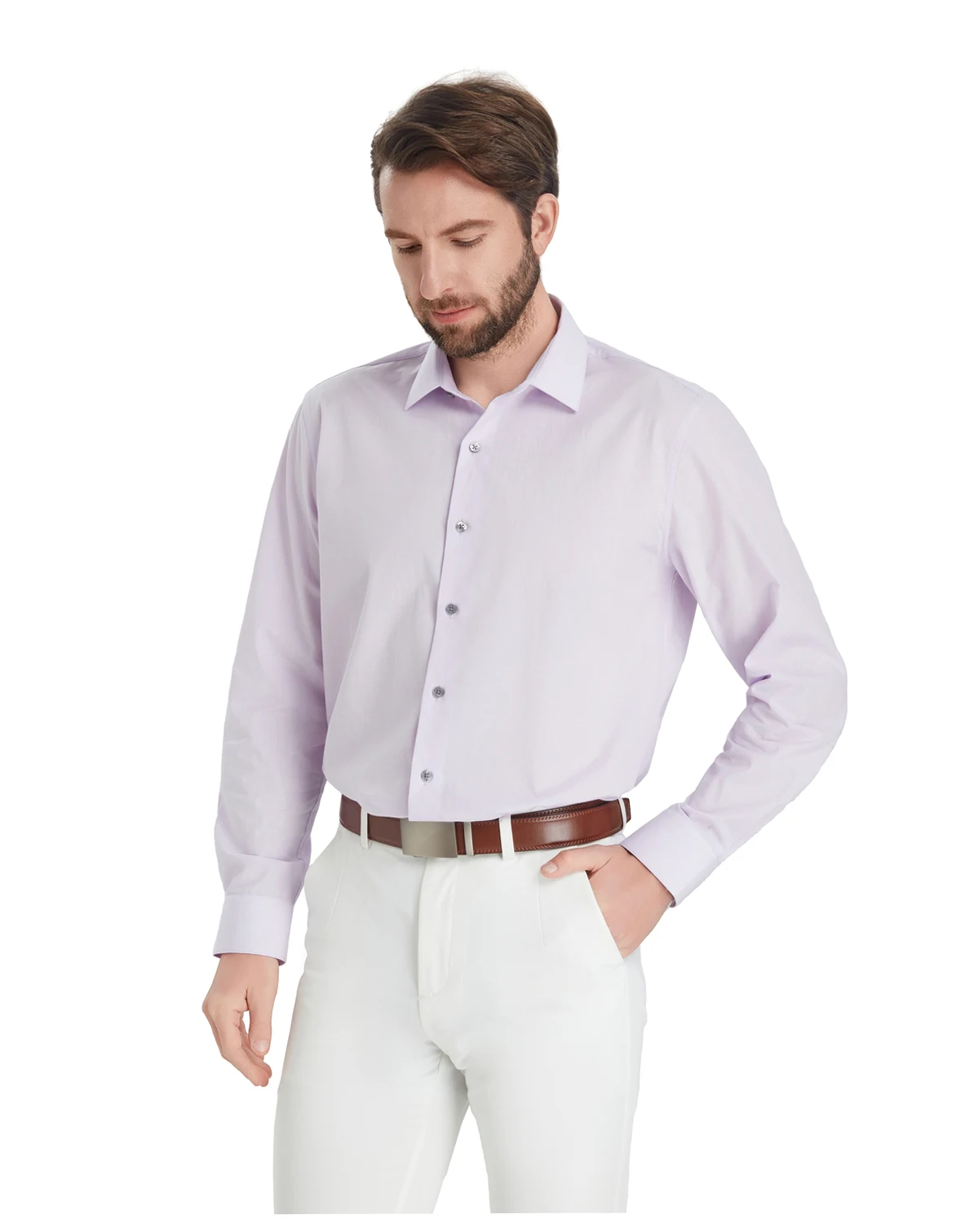 Men's Regular-Fit Solid Dress Shirt, Macy's Exclusive