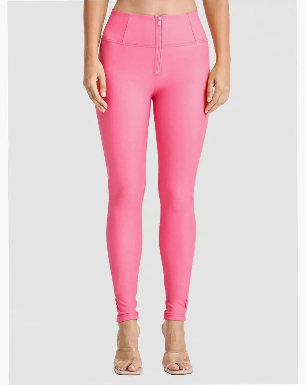 Women's Faux Leather High-Rise Sculpting Skinny Pants