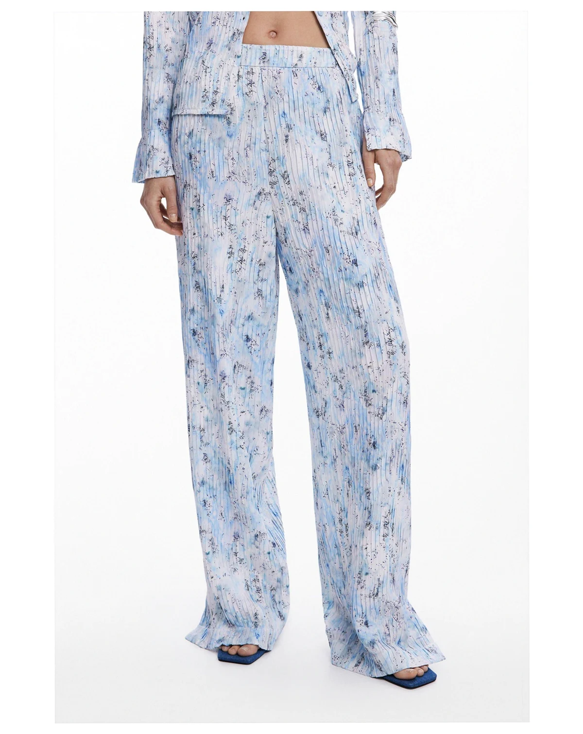 Women's Pleated long pants