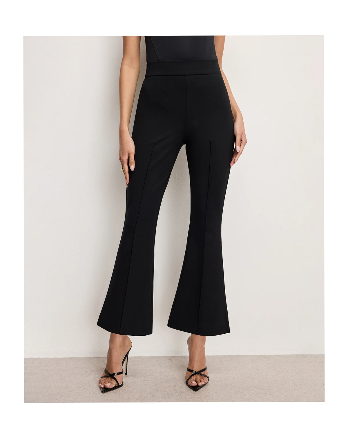 Women's Soft-Stretch Ponte Kick-Flare Pants, Regular & Plus Size