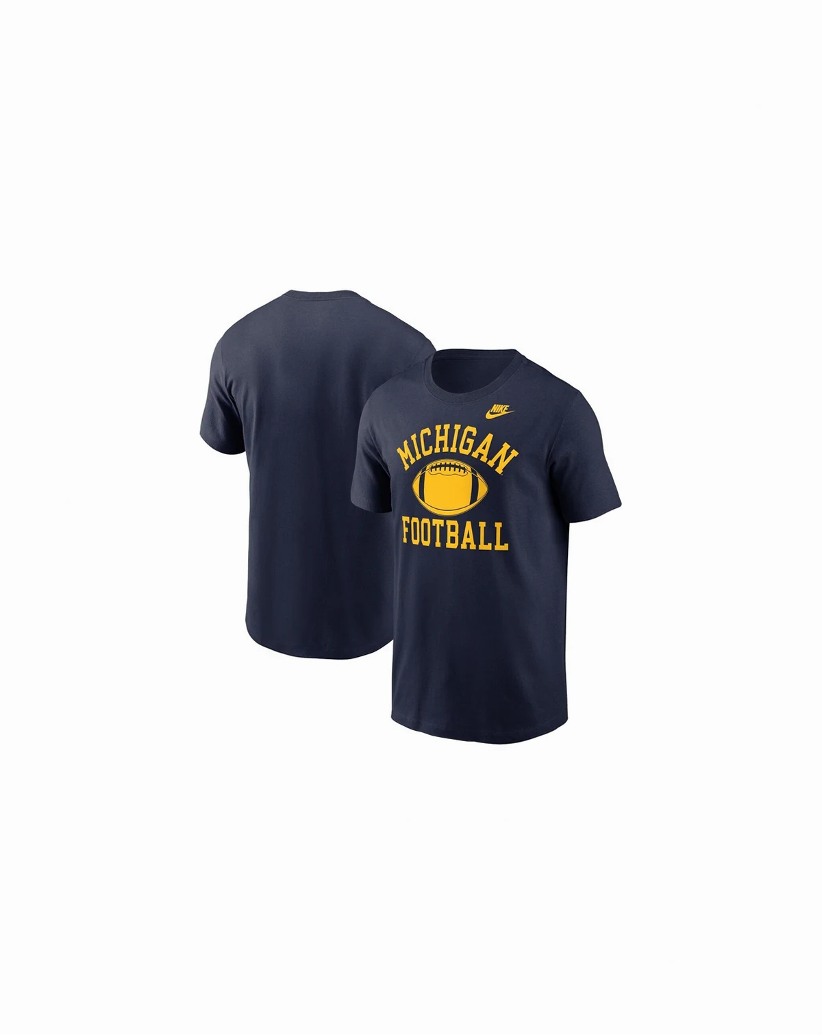 Men's Navy Michigan Wolverines Legacy Football Icon T-Shirt