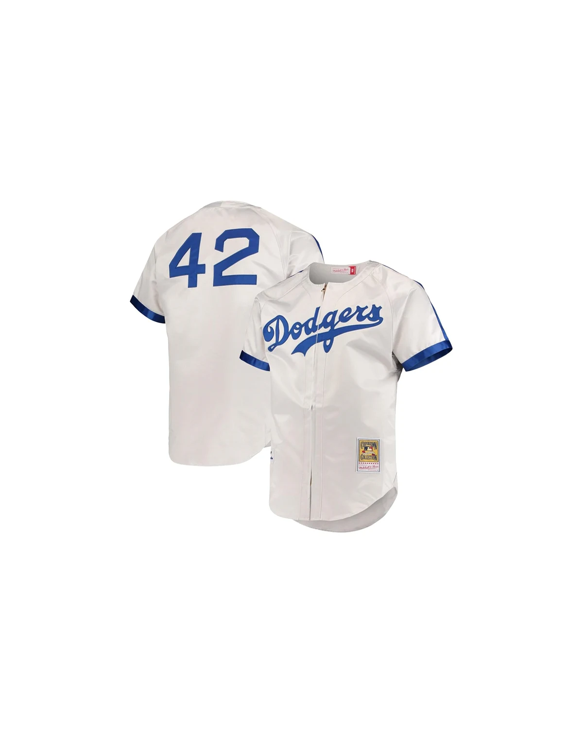 Men's Jackie Robinson Gray Brooklyn Dodgers Cooperstown Collection Authentic Jersey