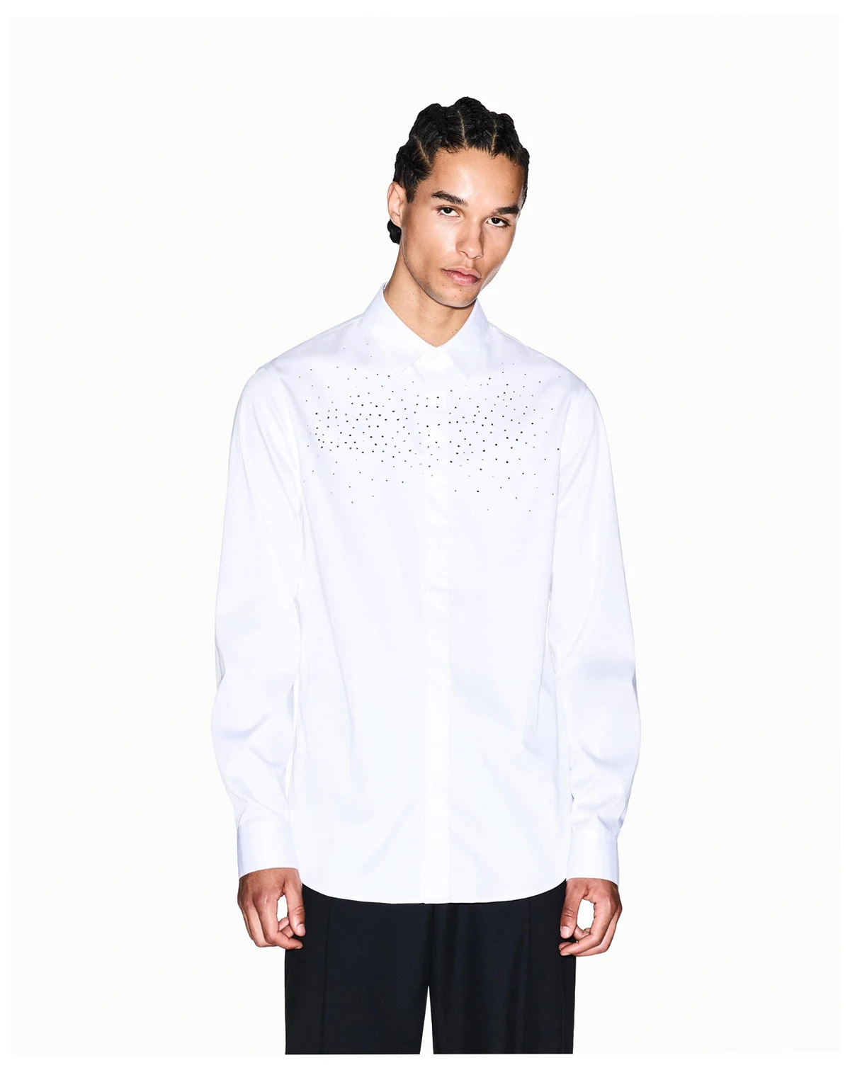 Men's Night Lab Embellished Woven Shirt