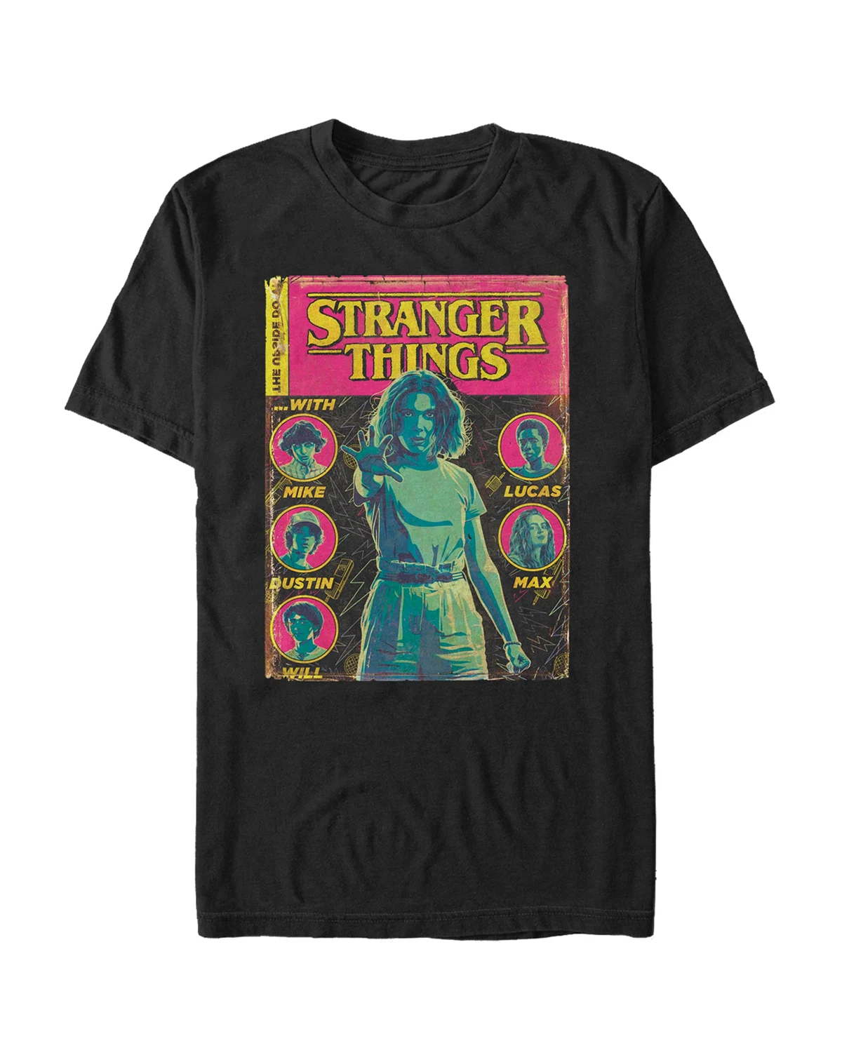 Stranger Things Men's Group Shot Comic Cover Short Sleeve T-Shirt