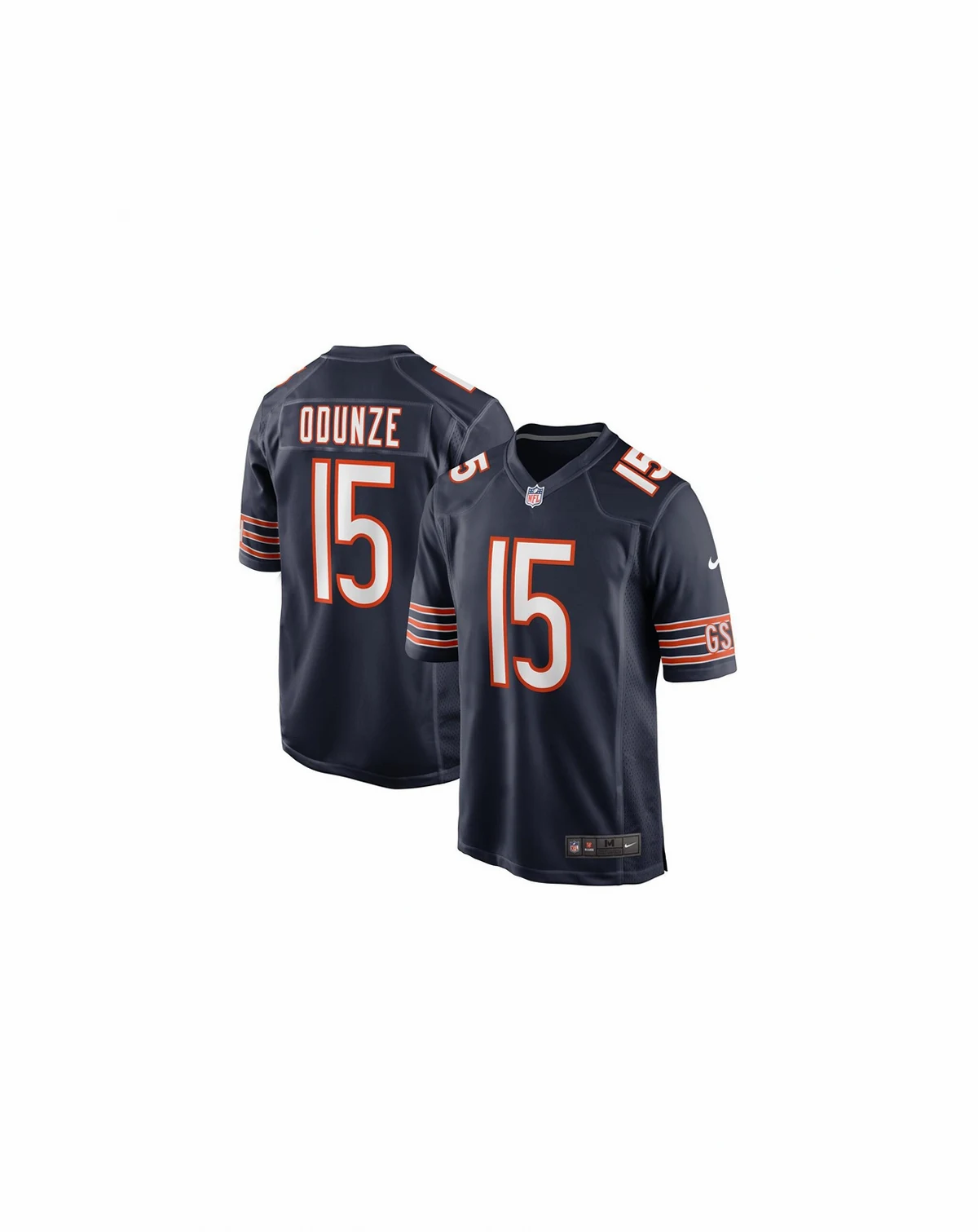 Men's Rome Odunze Navy Chicago Bears 2024 NFL Draft First Round Pick Player Game Jersey