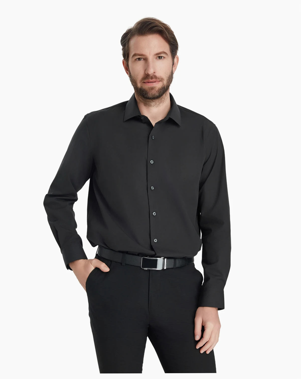 Men's Regular Fit Solid Dress Shirt, Macy's Exclusive