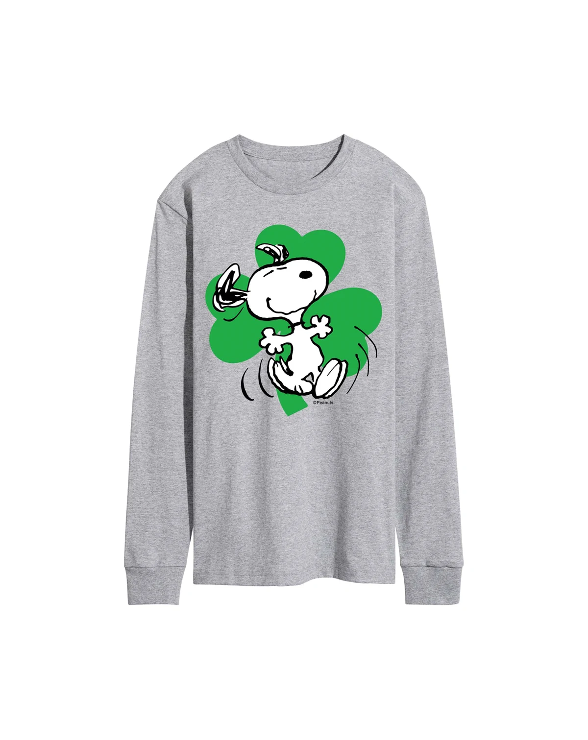 Men's Peanuts Snoopy St. Patrick's Day Long-Sleeve Graphic T-Shirt