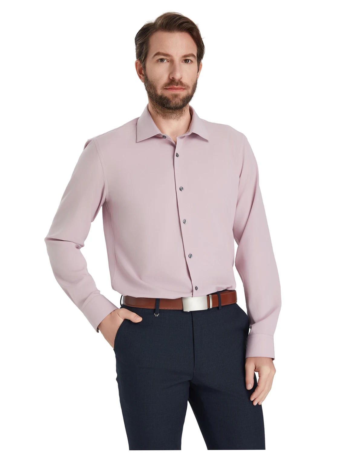 Men's Slim-Fit Performance Solid Dress Shirt, Macy's Exclusive
