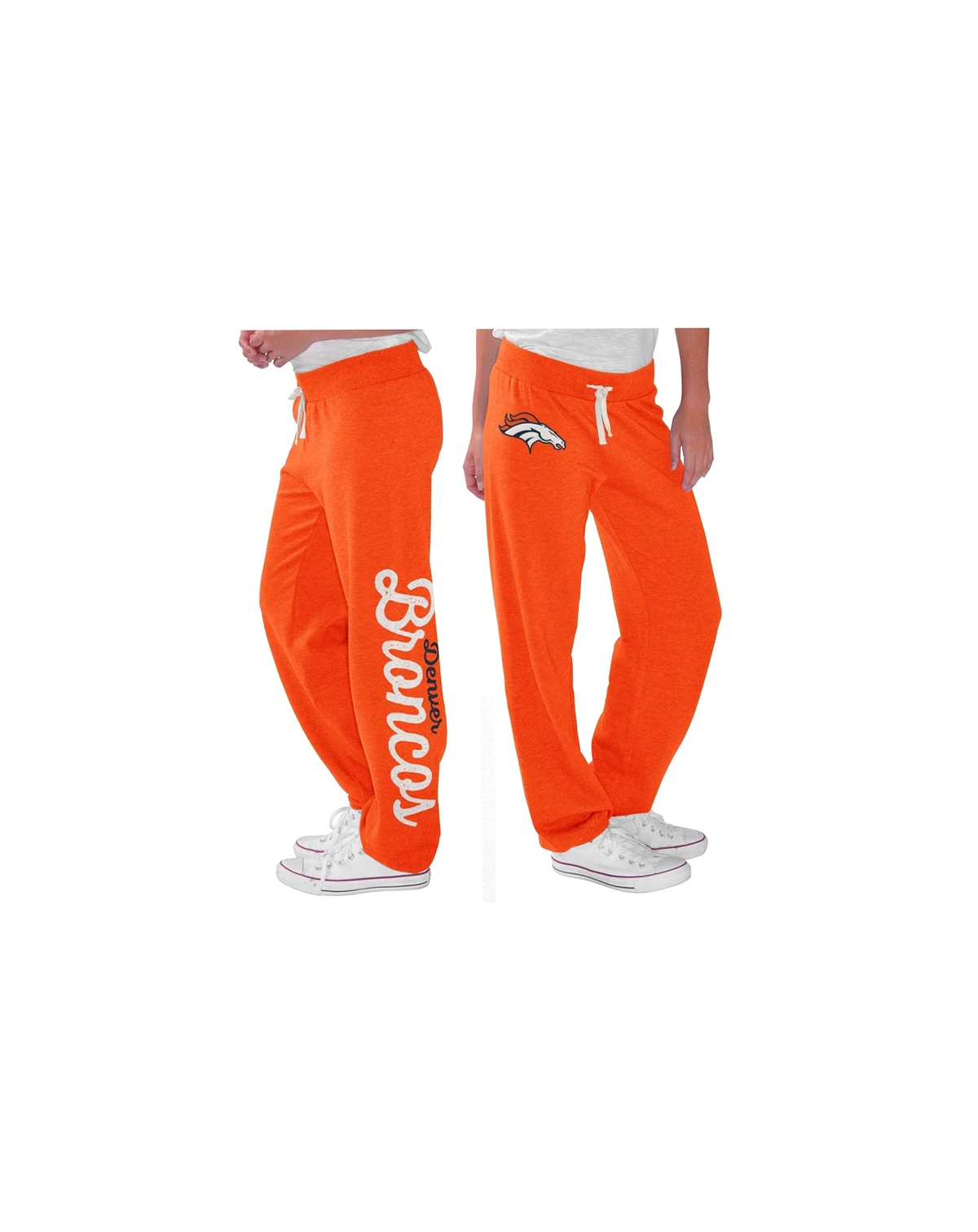Women's Orange Denver Broncos Scrimmage Fleece Pants