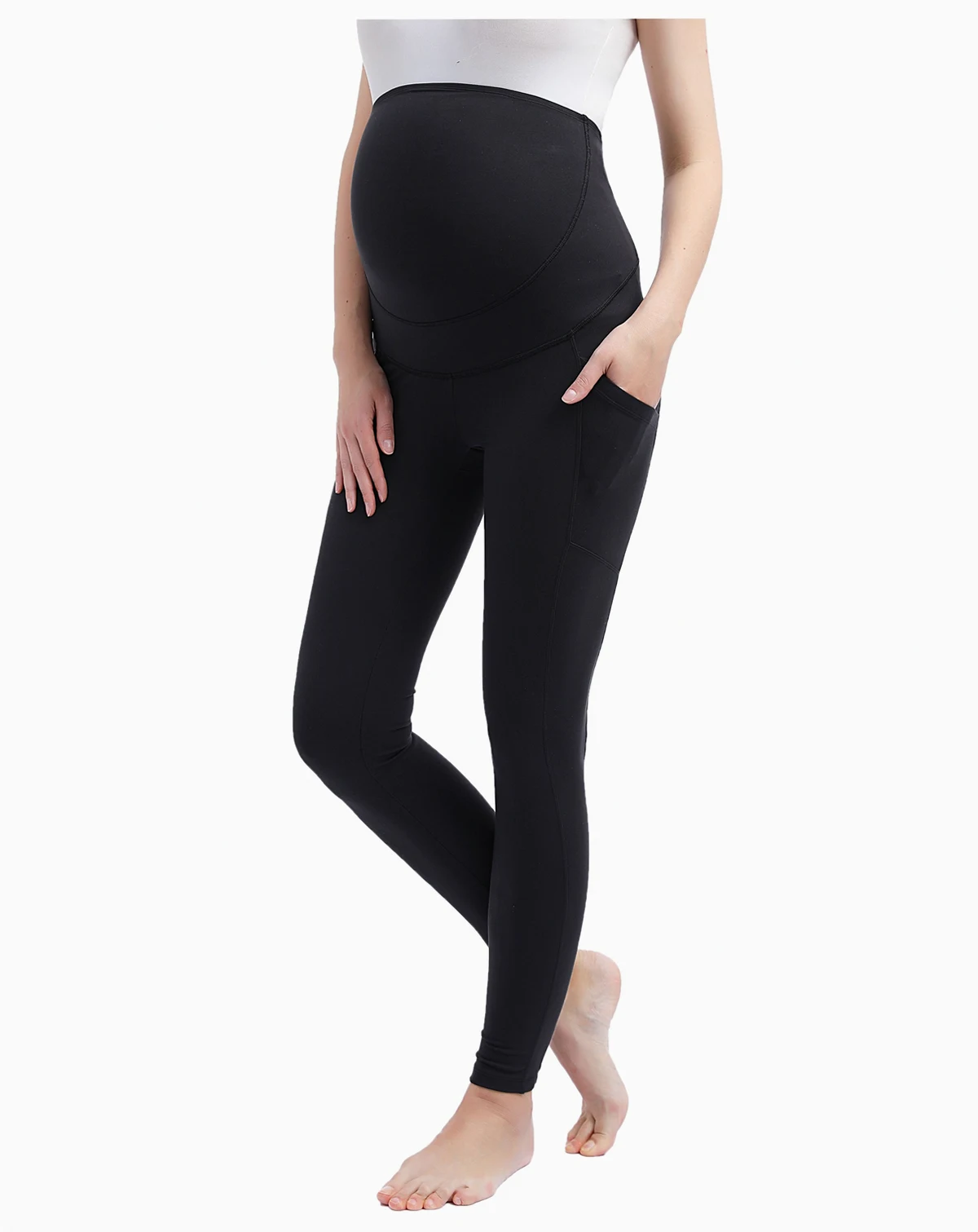 Maternity Essential Stretch Pocket Leggings