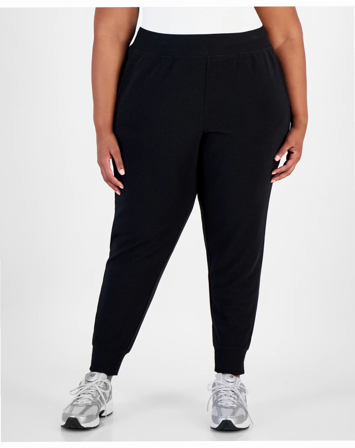 Plus Size Ottoman Jogger Pants, Created for Macy's