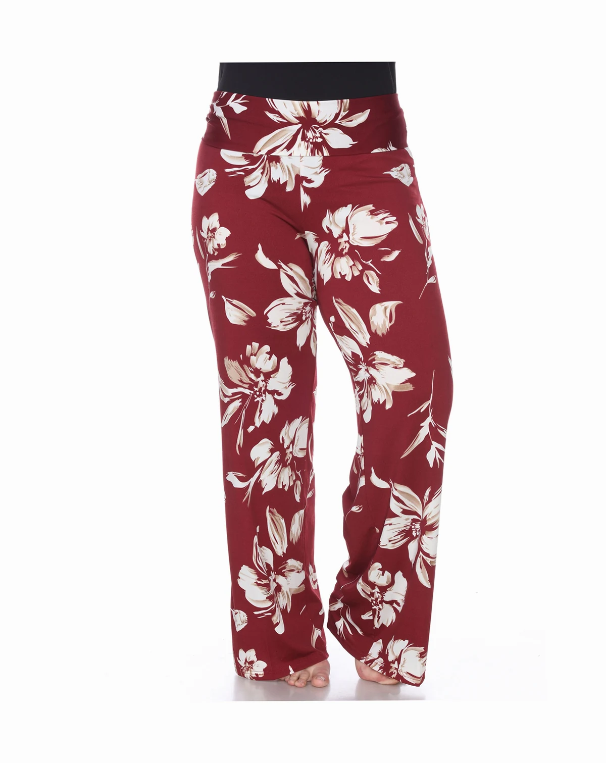 Plus Size Floral Wide Leg Palazzo Pants