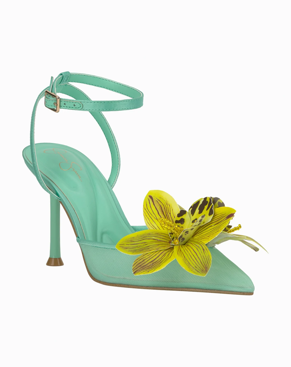 Women's Vilyria Orchid Embellished Mid-Heel Pumps