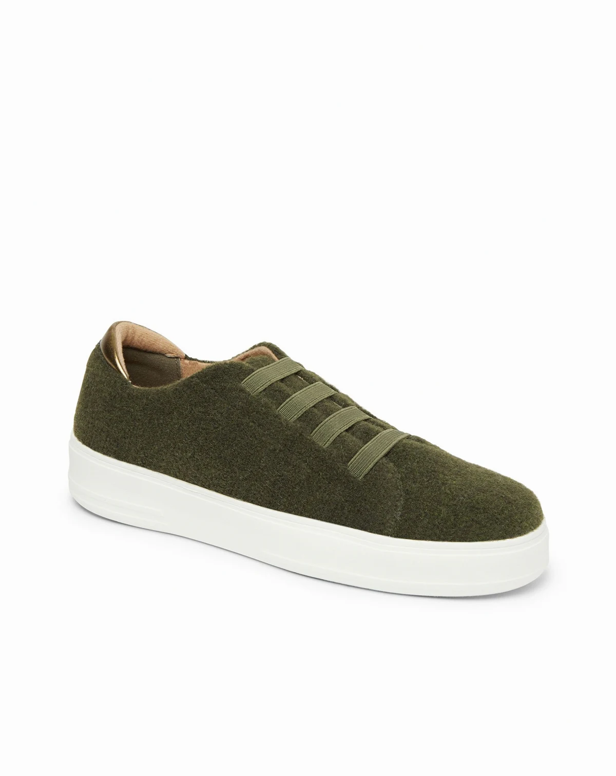 Women's Sport Foam Elastic Lace Slip-On Sneaker