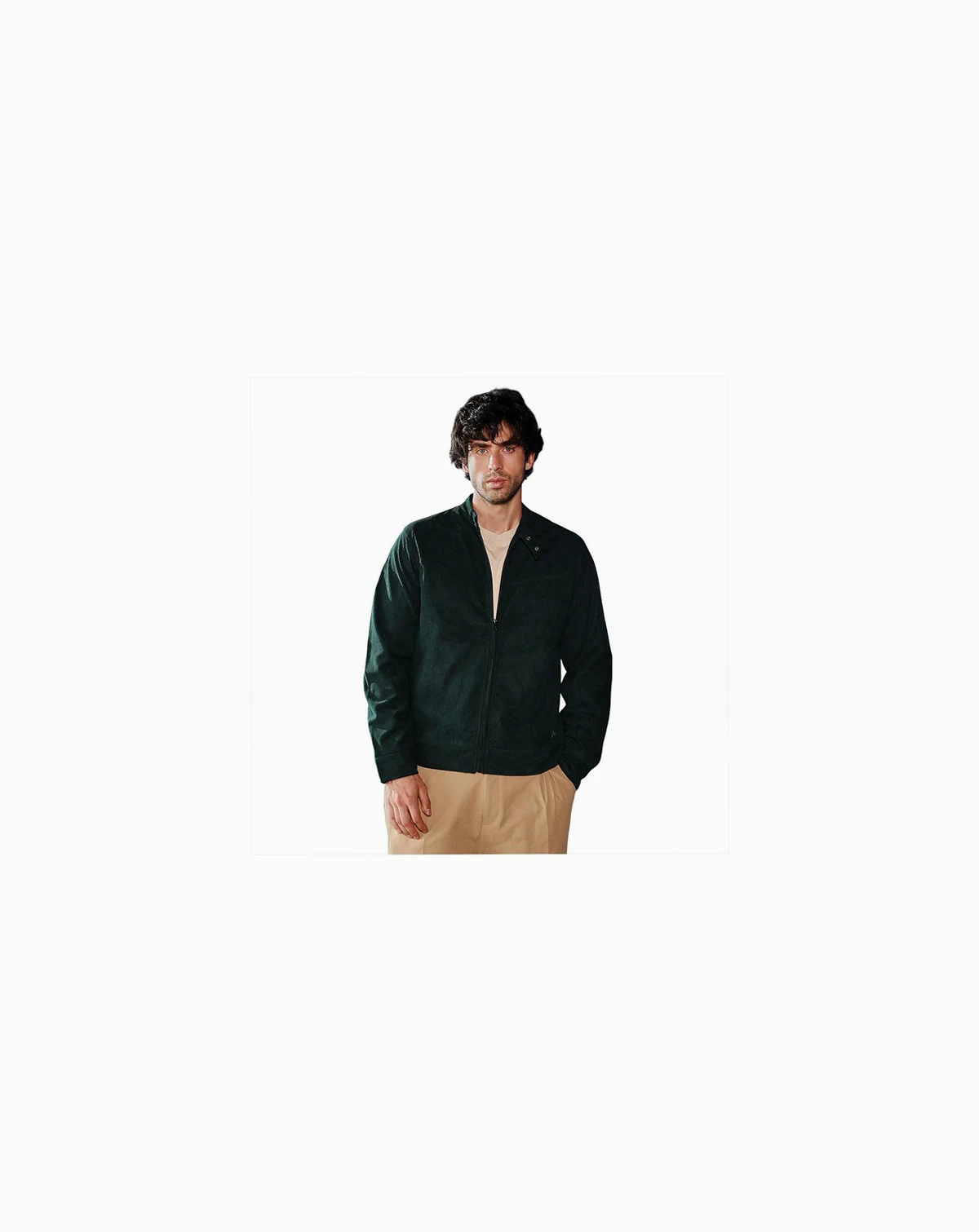 Men's Emerald Green Corduroy Rider Jacket