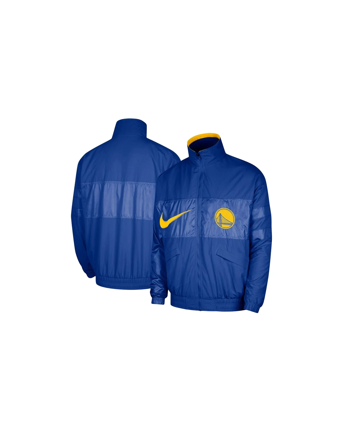 Men's Royal Golden State Warriors Courtside Versus Capsule Full-Zip Jacket