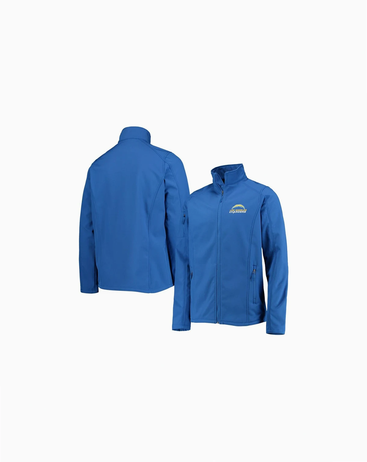 Men's Royal Los Angeles Chargers Big and Tall Sonoma Softshell Full-Zip Jacket