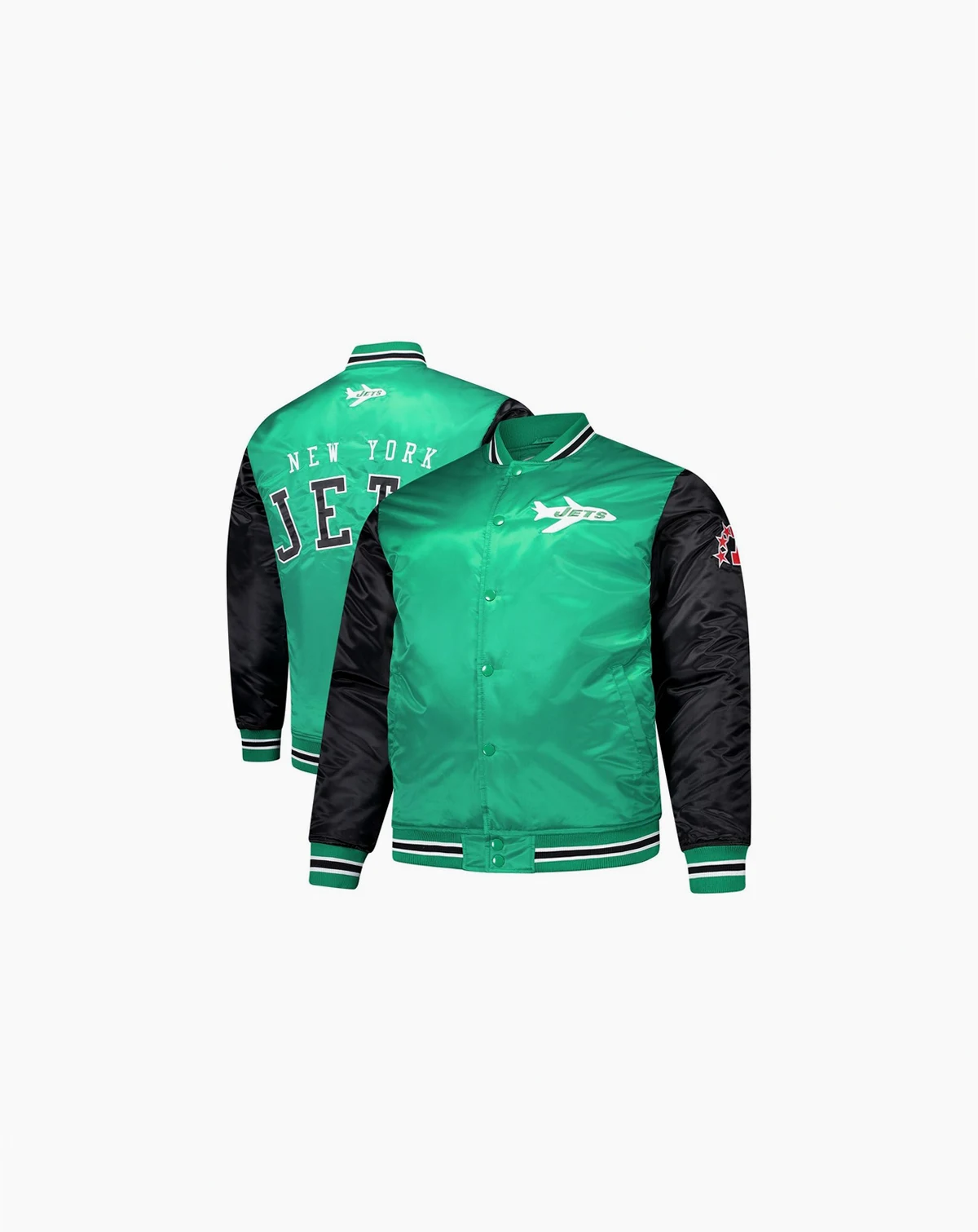 Men's Kelly Green New York Jets Team Satin Jacket