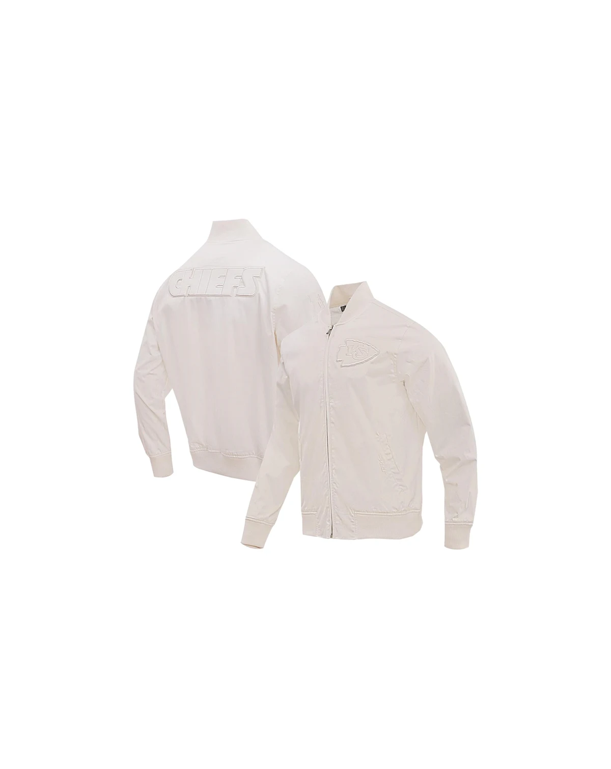 Men's Cream Kansas City Chiefs Neutral Full-Zip Jacket
