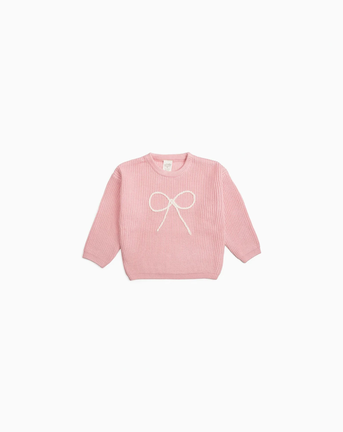 Toddler Girls Bow Yarn Knit Sweater