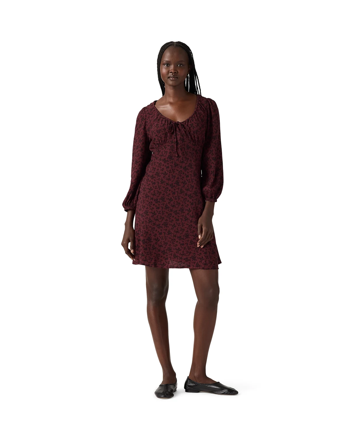 Women's Odette Holiday V-Neck Mini Dress