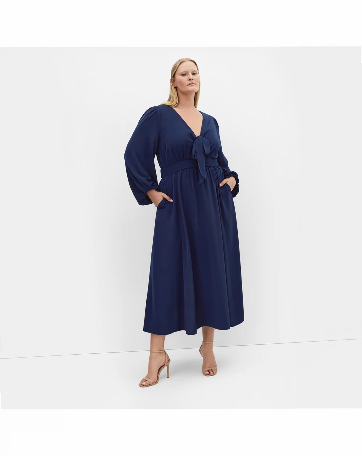 Plus Size Ivanna V Neck Maxi Dress