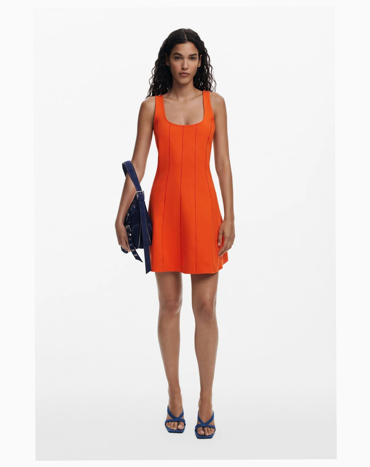 Women's Short dress with panels