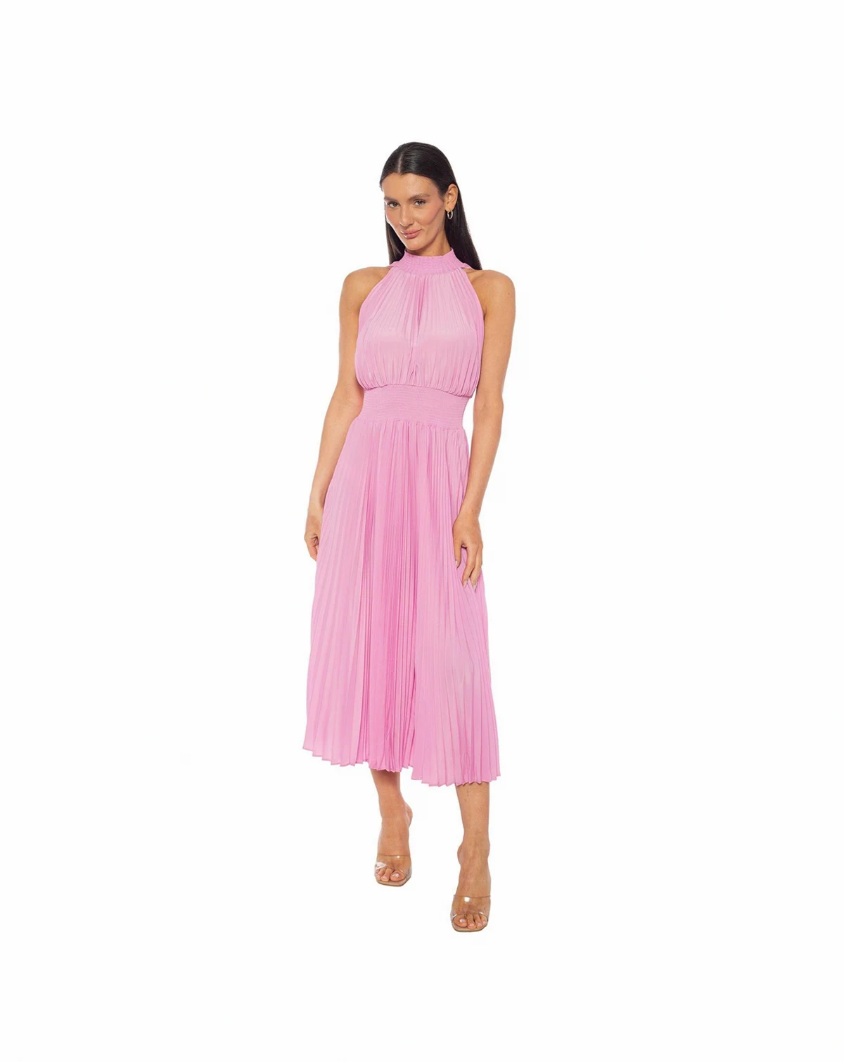Women's Sleeveless Pleated Dress