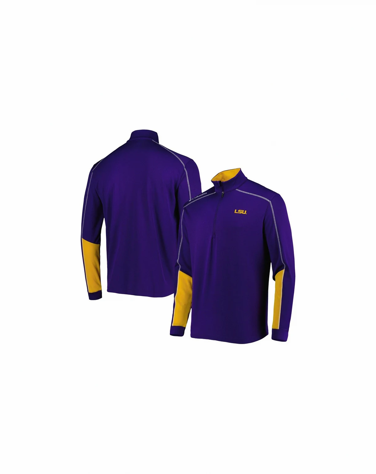 Men's Purple LSU Tigers Shotgun 2.0 Omni-Wick Quarter-Zip Jacket