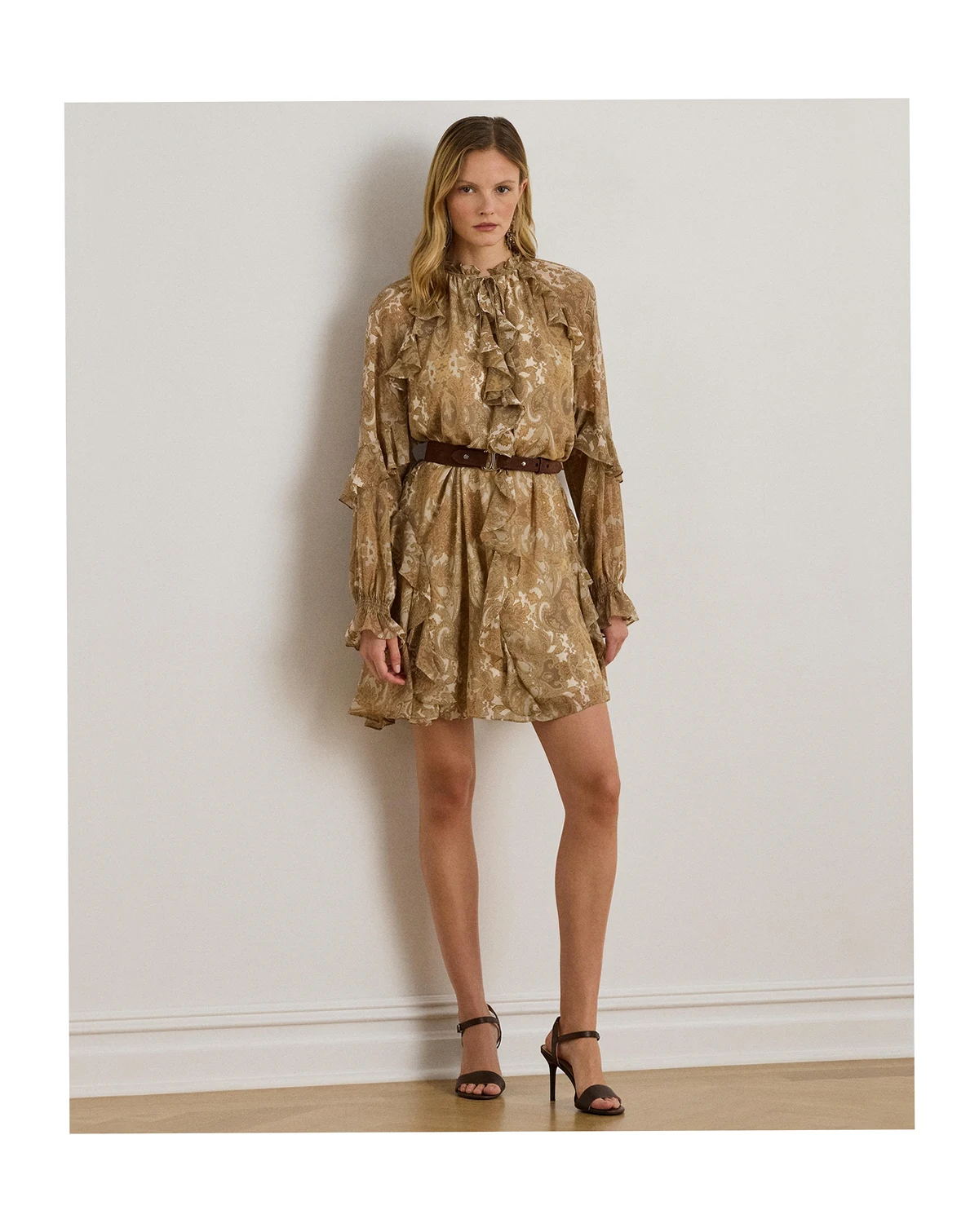 Women's Georgette Short Sleeve Dress